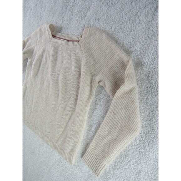 Boden Womens Size 10 Ivory Cream Sweater Cozy Alpaca Wool Square Neck Minimalist - Picture 6 of 16